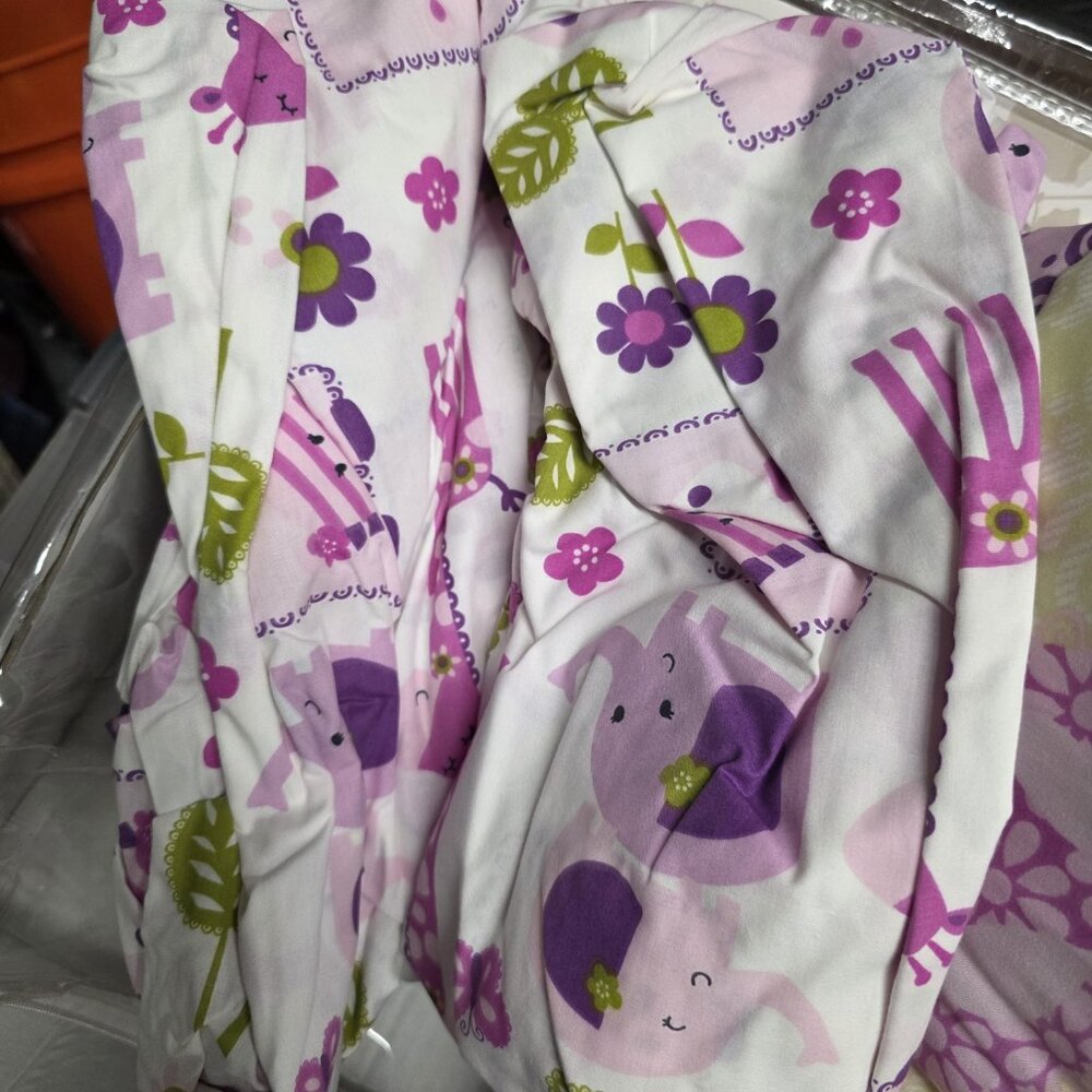 New Lambs & Ivy Hopscotch Jungle 3 Piece Bedding Crib Set for Baby Crib - Picture 4 of 8